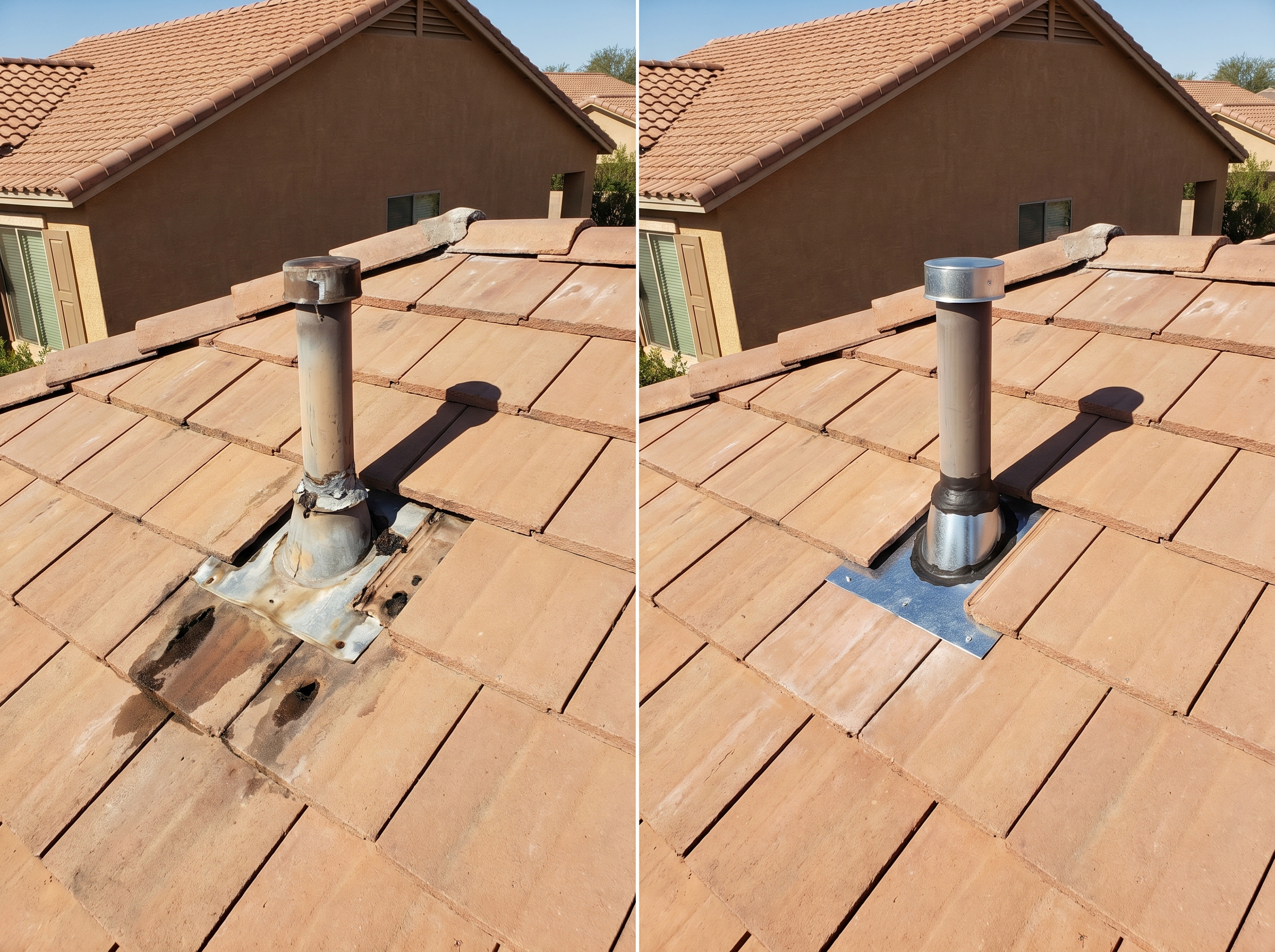 Flashing repair project