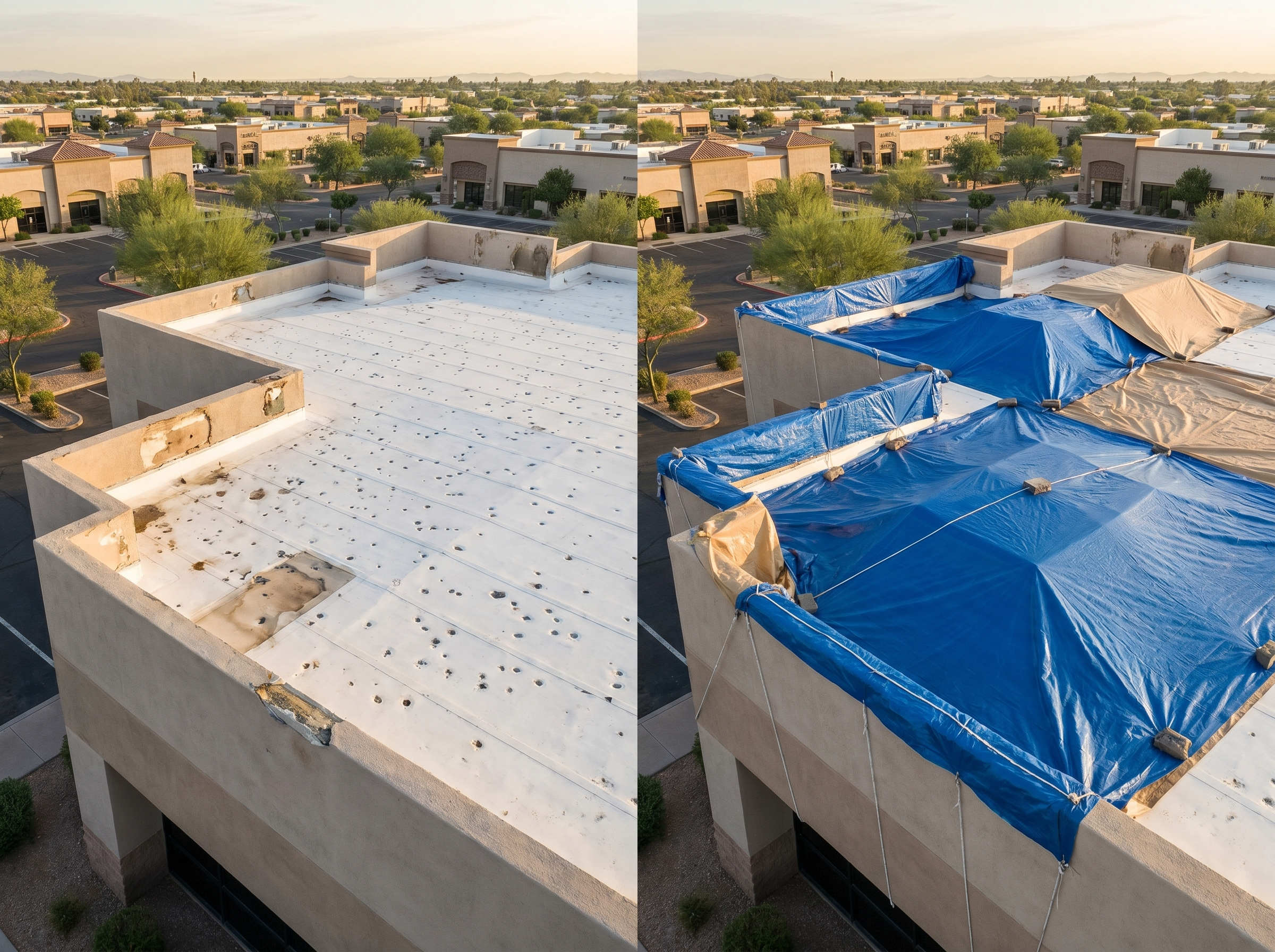Hail damage containment
