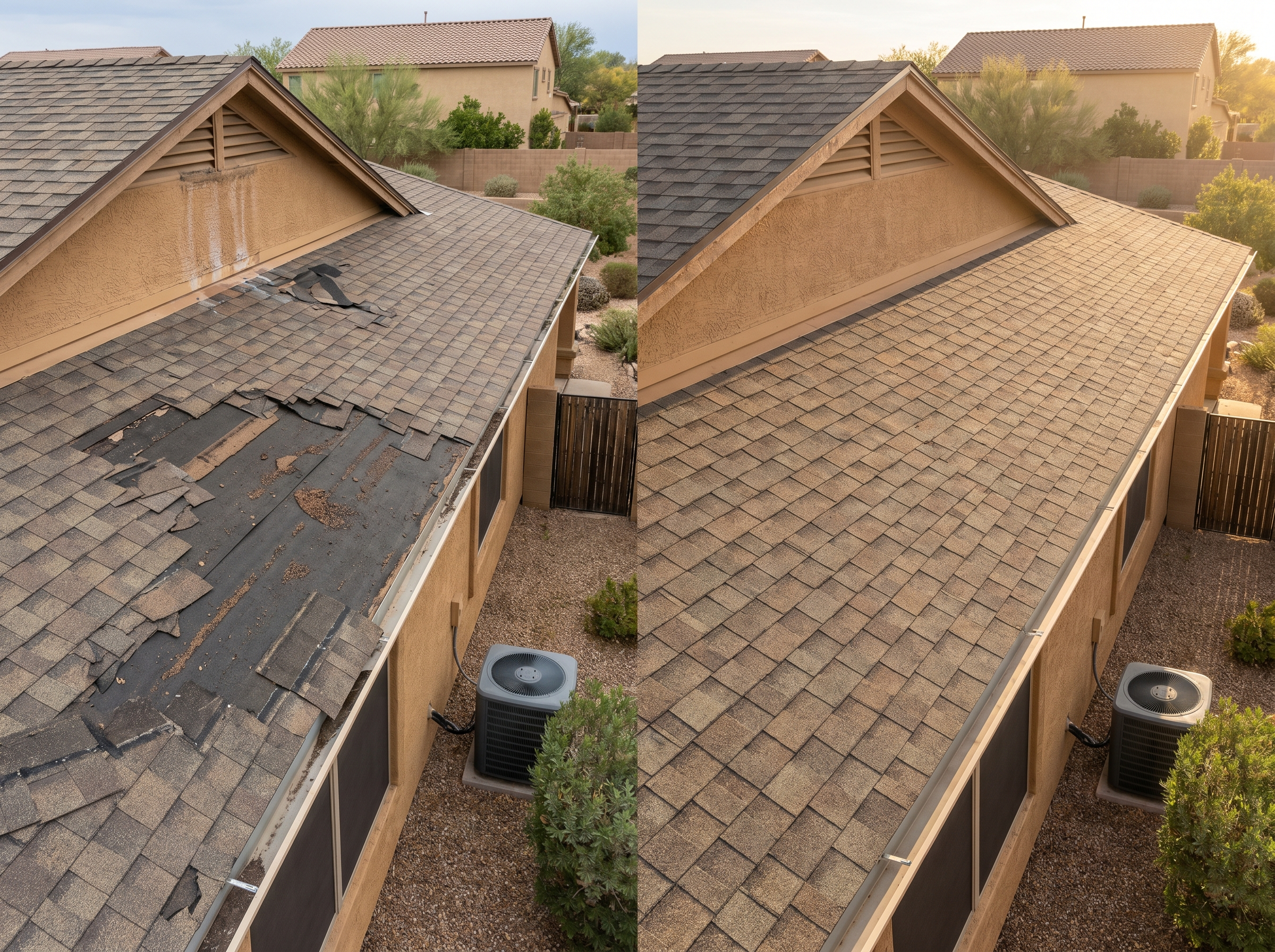 Post-monsoon roof securing
