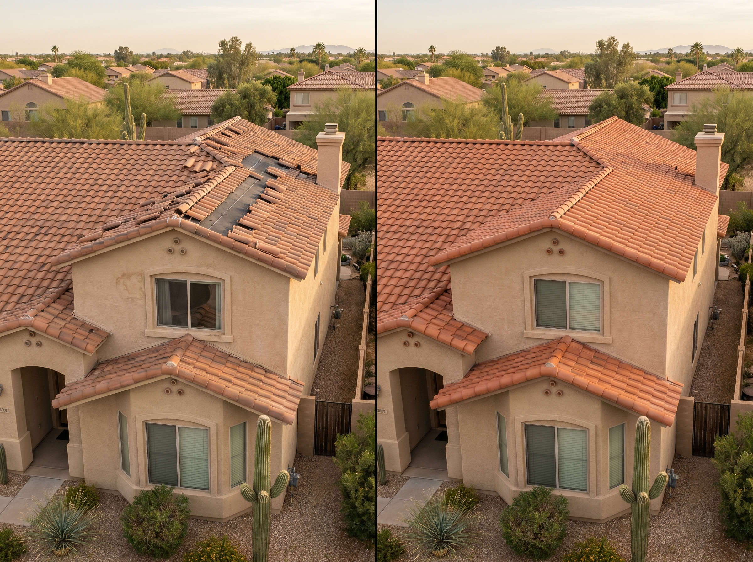 Tile repair after monsoon