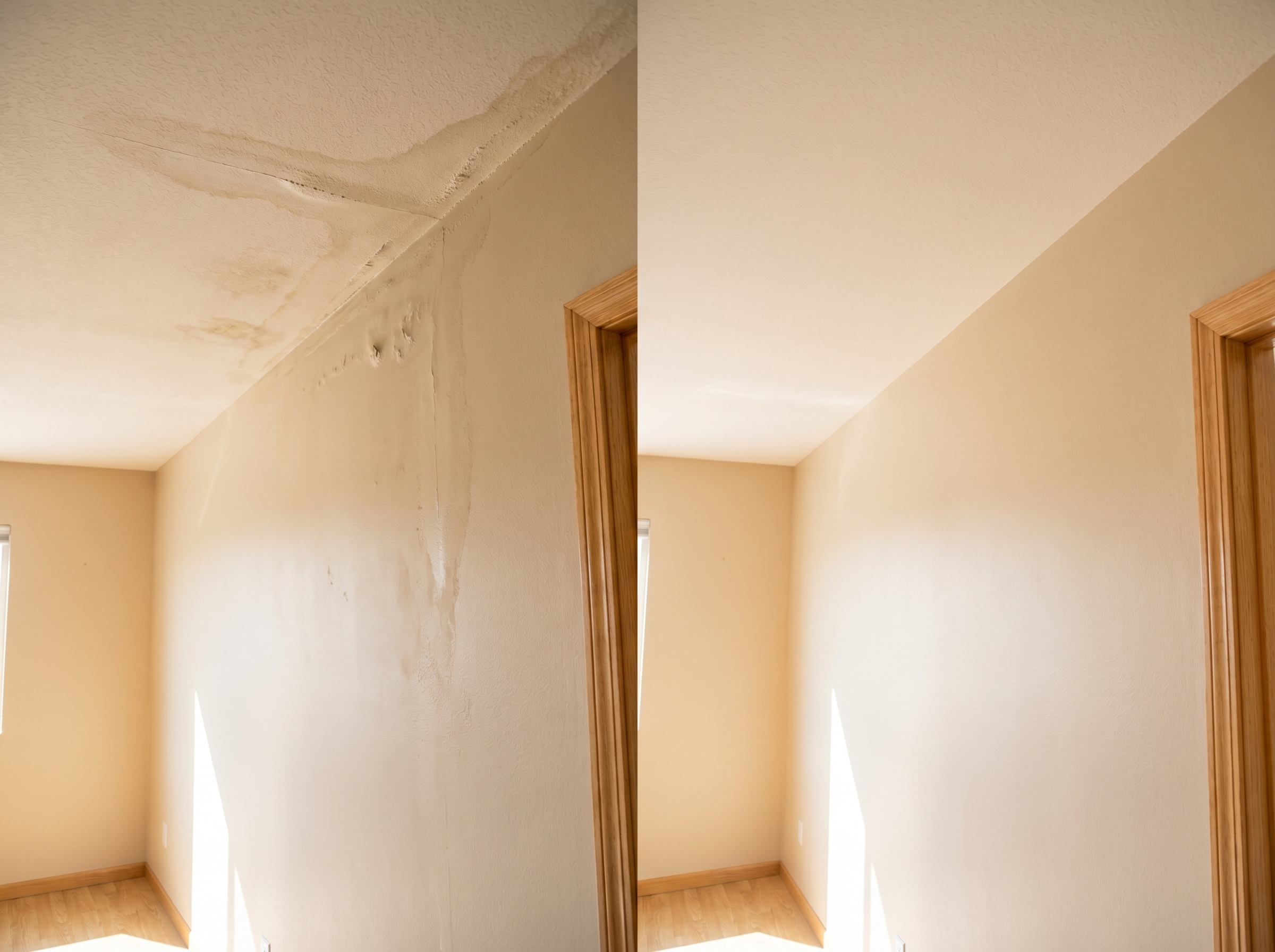 Wind-driven rain intrusion repair